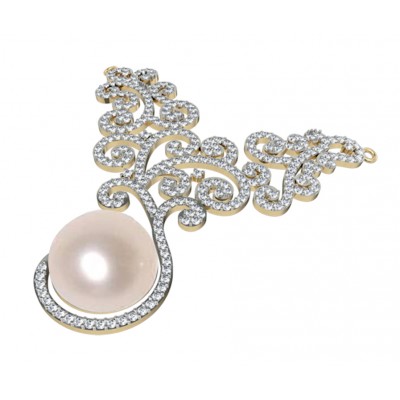 Pearl & Diamond Designer Pendant